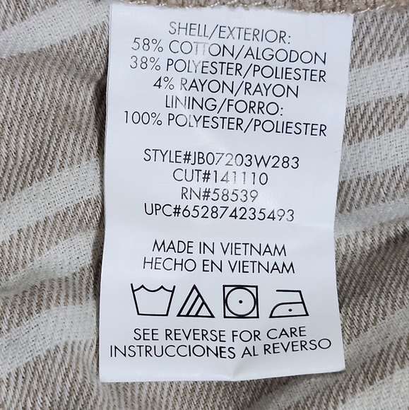 Speechless Taupe Striped Tie-Strap Ruffle Hem Dress – Size Small - Picture 7 of 8